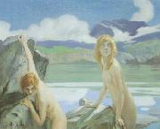 Two Bathers Paul Emile Chabas